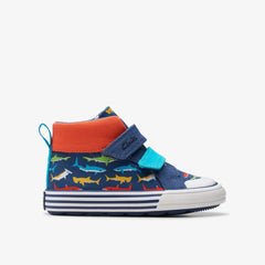 Foxing Save Hi Toddler Navy Print | Clarks Sale
