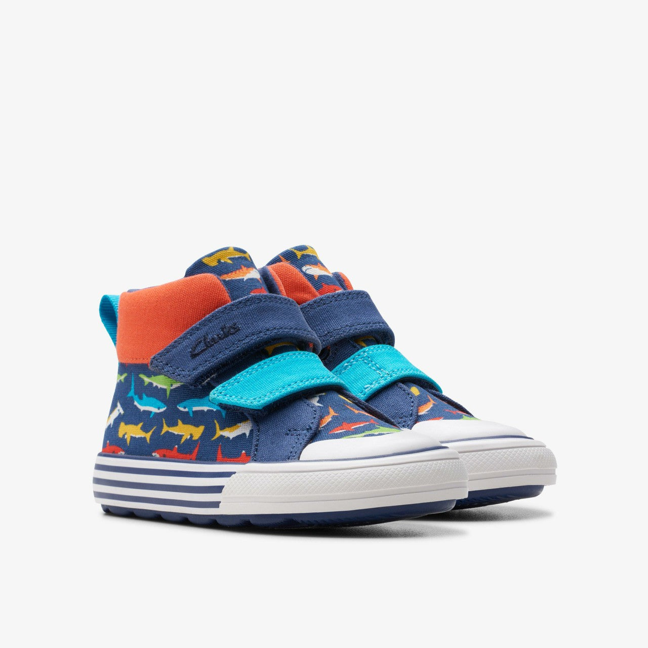Foxing Save Hi Toddler Navy Print | Clarks Sale