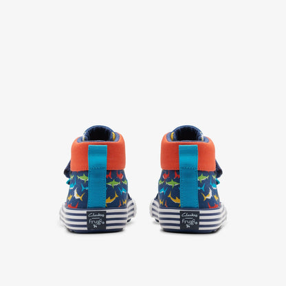 Foxing Save Hi Toddler Navy Print | Clarks Sale