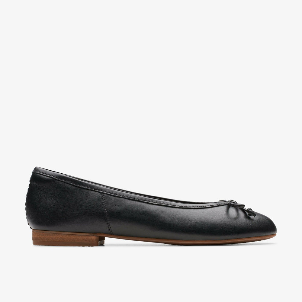 Fawna Lily Black Leather | Clarks Sale