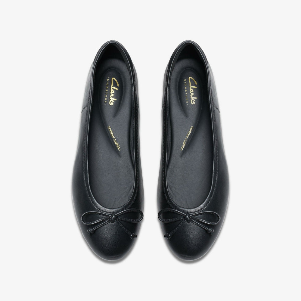 Fawna Lily Black Leather | Clarks Sale