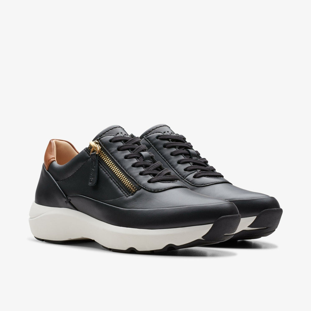 Tivoli Zip Black Leather | Clarks For Sale