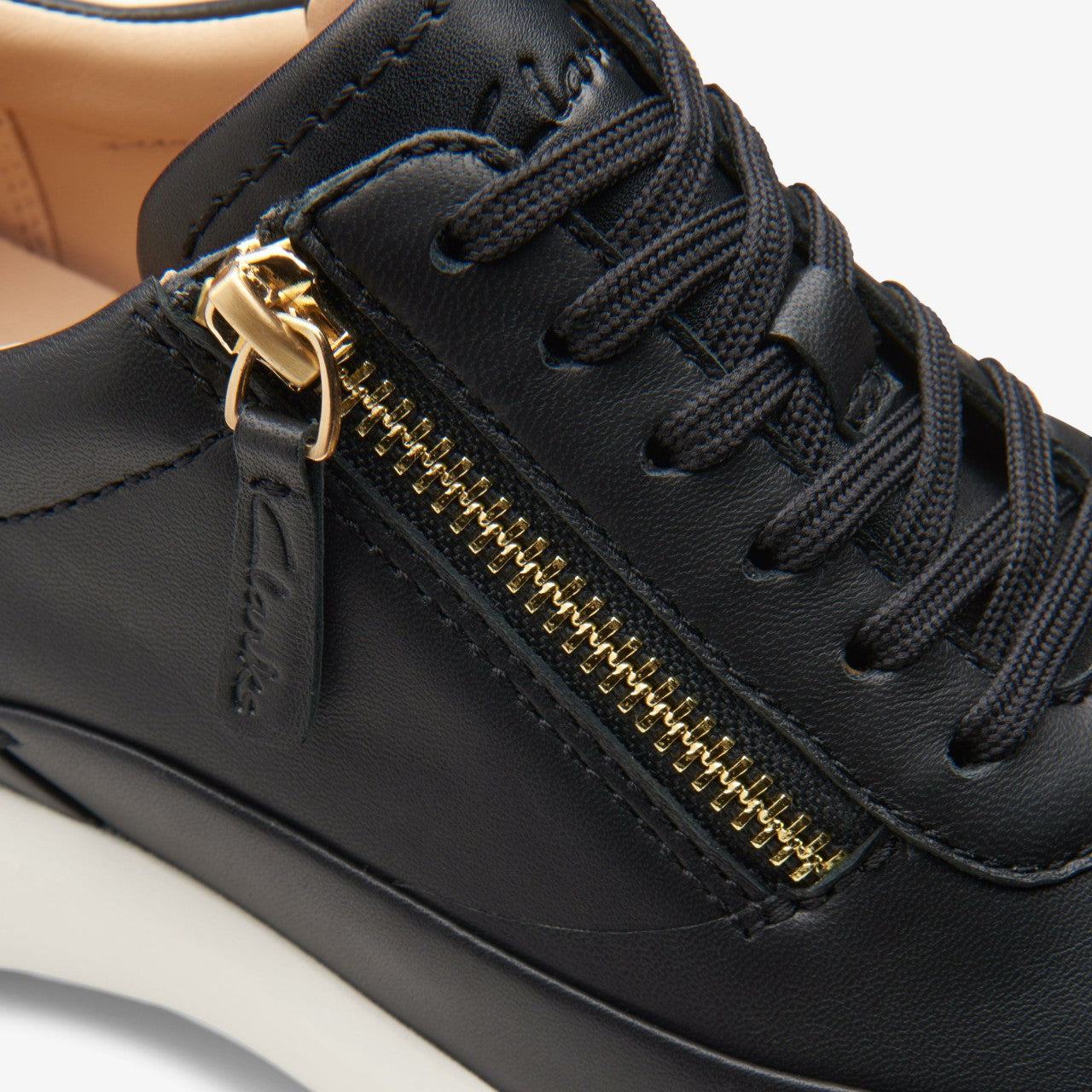 Tivoli Zip Black Leather | Clarks For Sale