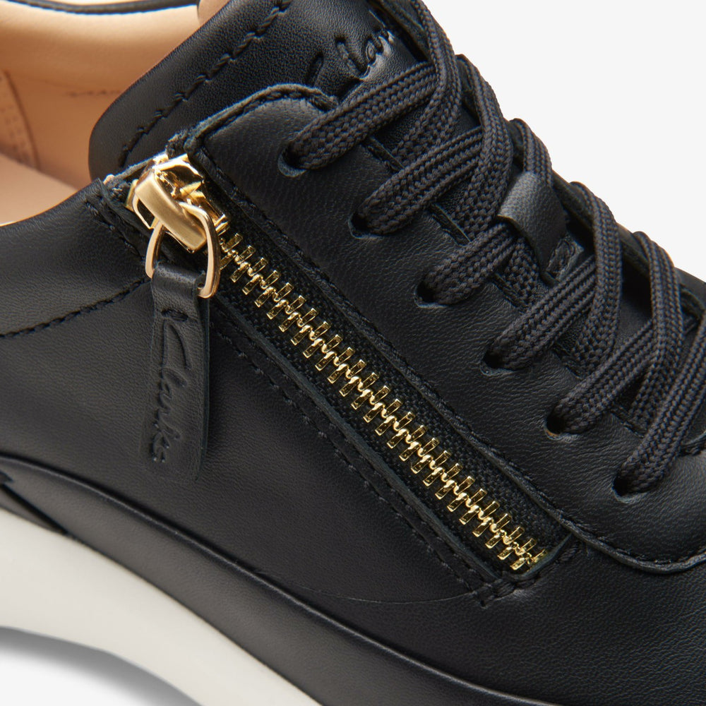 Tivoli Zip Black Leather | Clarks For Sale