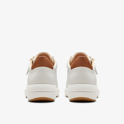 Tivoli Zip Off White Leather | Clarks US