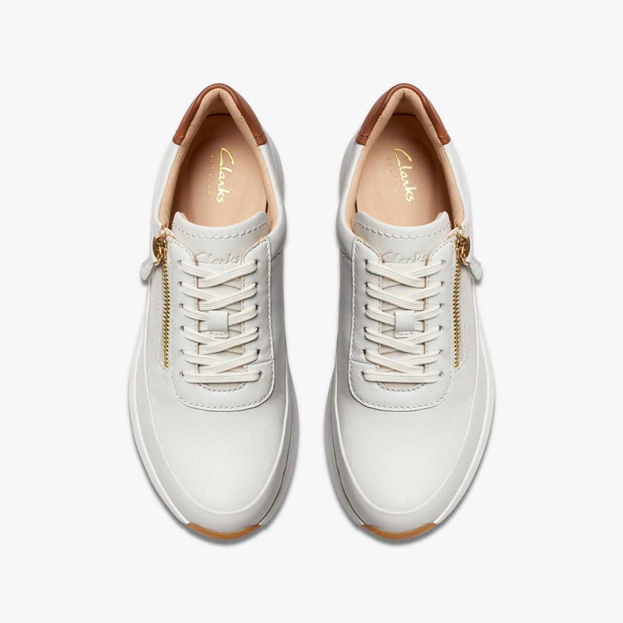 Tivoli Zip Off White Leather | Clarks US