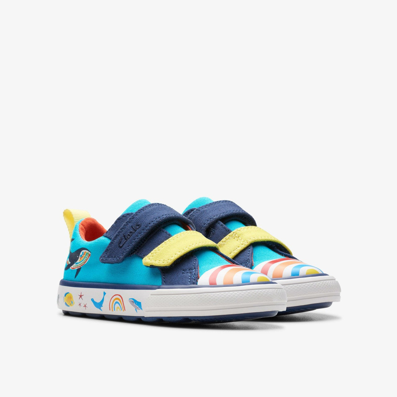 Foxing Ocean Toddler Blue Multicolour | Clarks For Sale