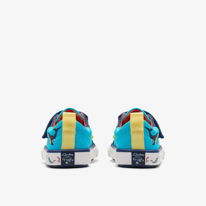 Foxing Ocean Toddler Blue Multicolour | Clarks For Sale