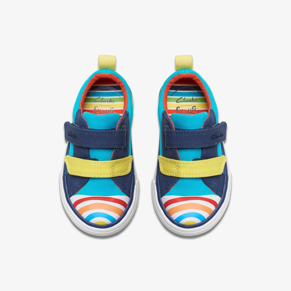 Foxing Ocean Toddler Blue Multicolour | Clarks For Sale
