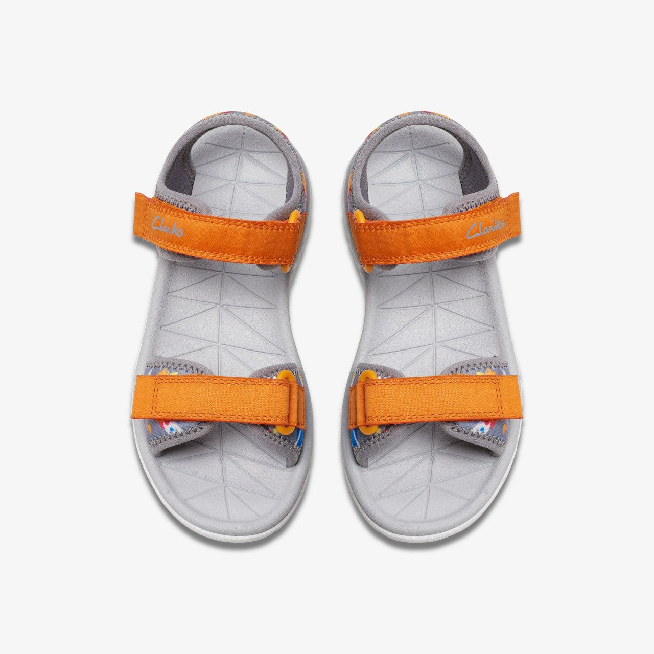 Surfing Tide Kid Grey/Orange | Clarks Discount