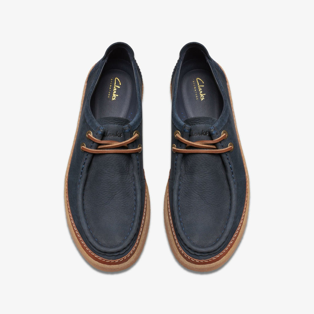 Clarkwood Moc Navy Nubuck | Clarks Onsale