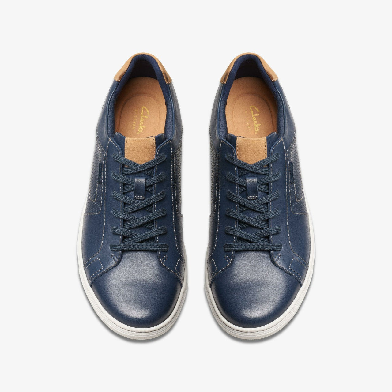 Mapstone Lace Navy Leather | Clarks US