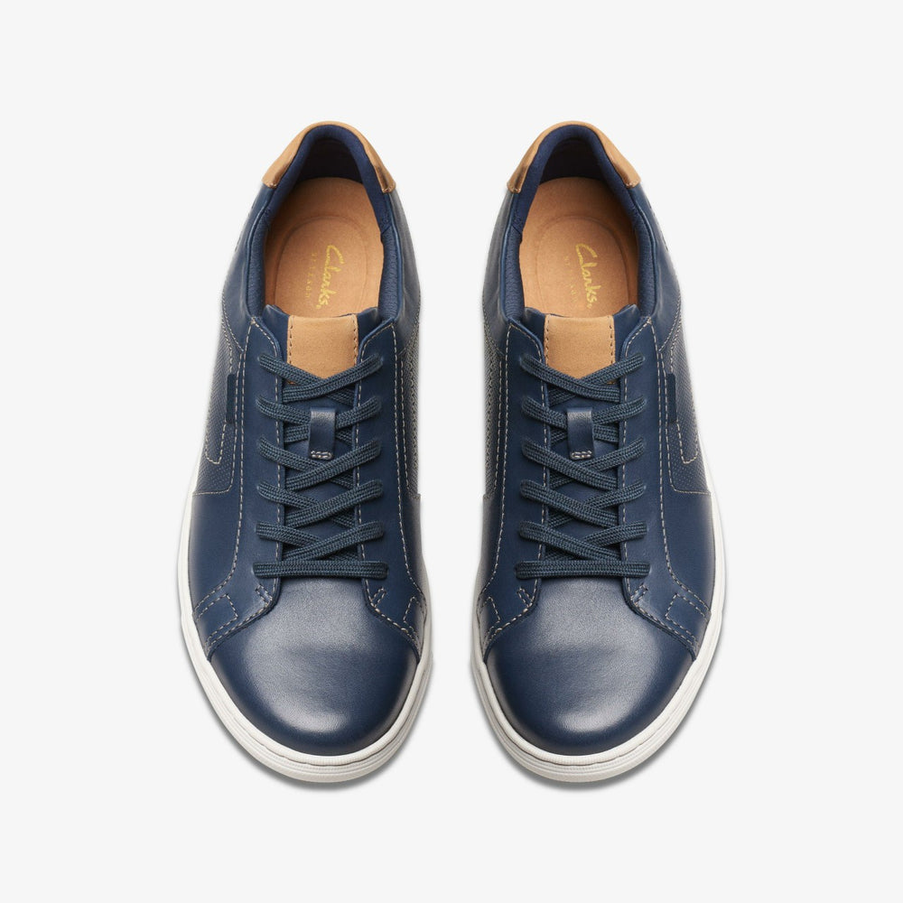 Mapstone Lace Navy Leather | Clarks US