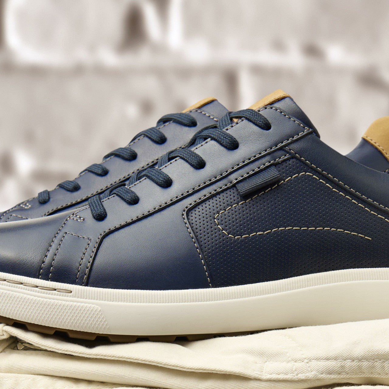 Mapstone Lace Navy Leather | Clarks US