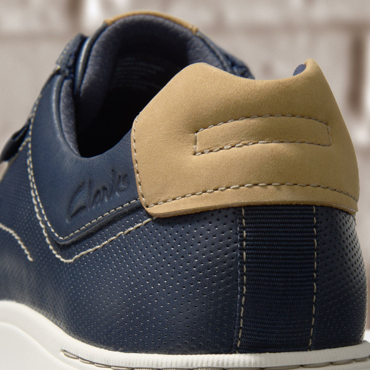 Mapstone Lace Navy Leather | Clarks US
