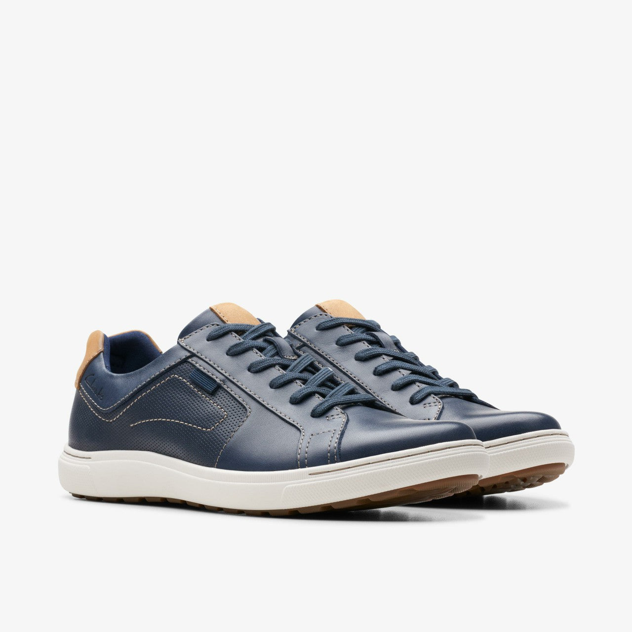 Mapstone Lace Navy Leather | Clarks US