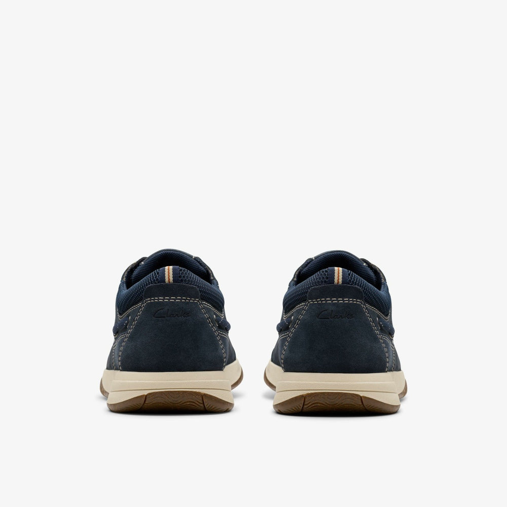 Sailview Lace Navy Nubuck | Clarks US