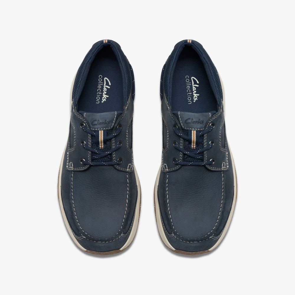 Sailview Lace Navy Nubuck | Clarks US