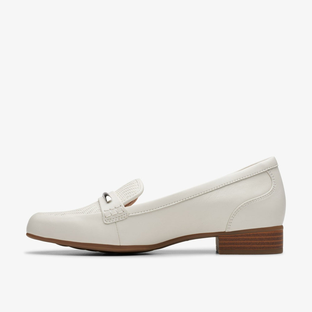 Juliet Aster Off White Leather | Clarks For Sale