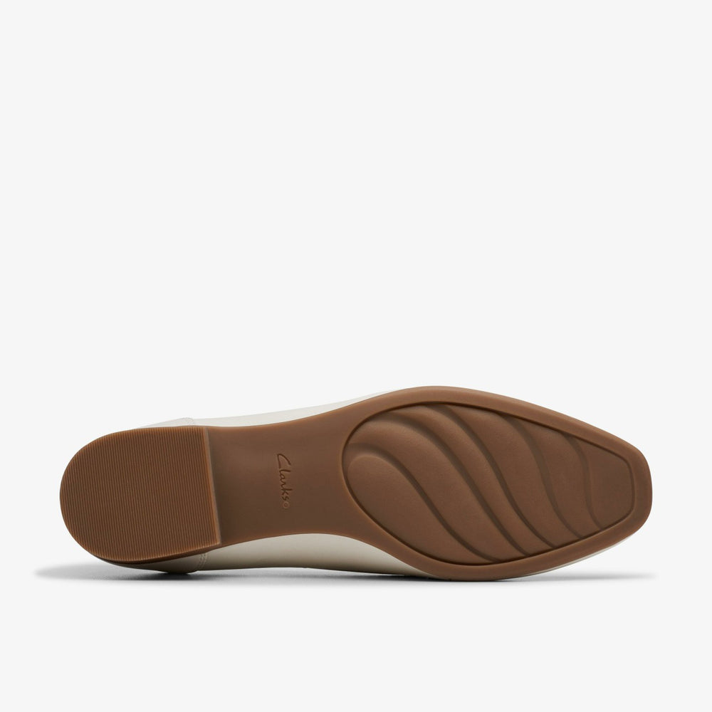 Juliet Aster Off White Leather | Clarks For Sale