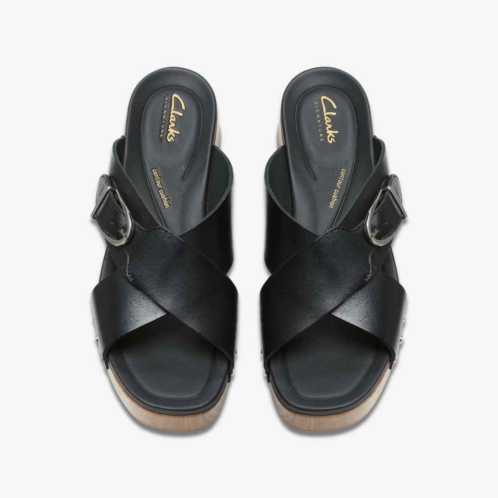 Sivanne Walk Black Leather | Clarks For Sale