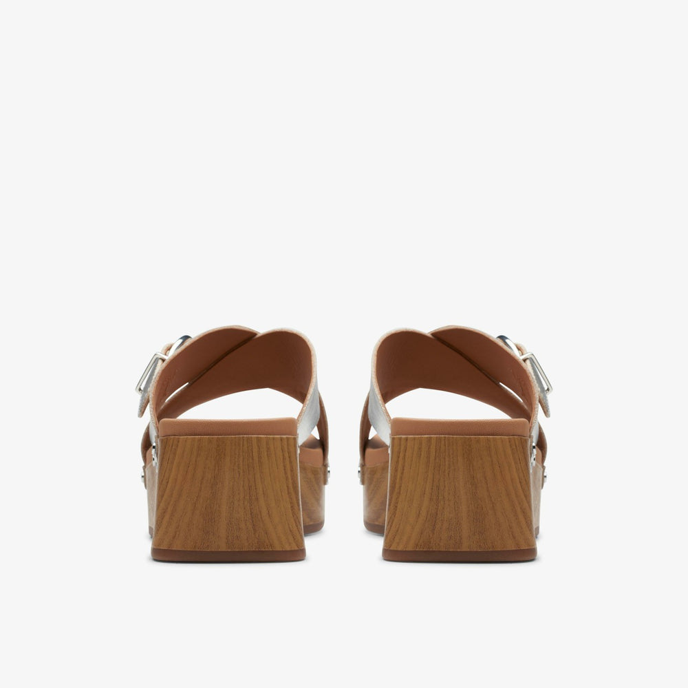 Sivanne Walk Silver Leather | Clarks Onsale