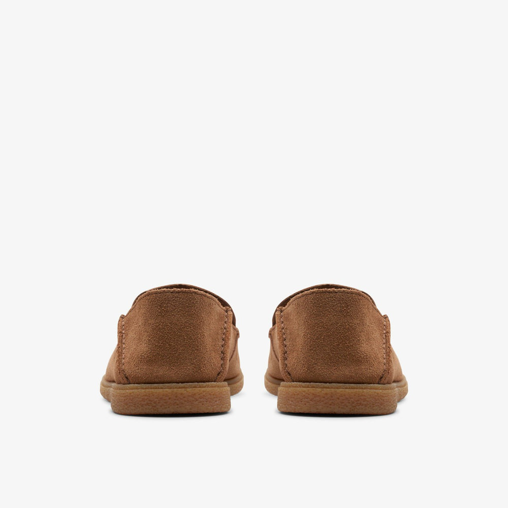 Clark Bay Step Loafer Cola Suede | Clarks Onsale