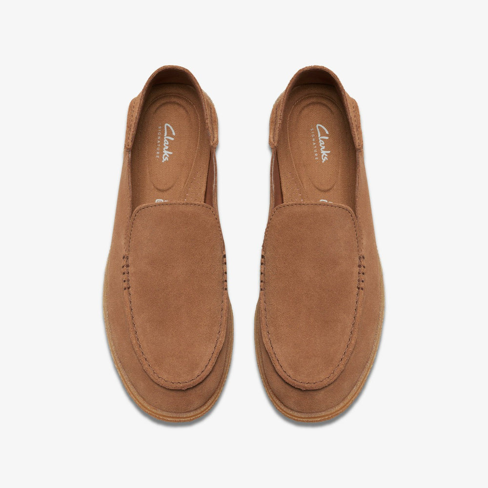 Clark Bay Step Loafer Cola Suede | Clarks Onsale