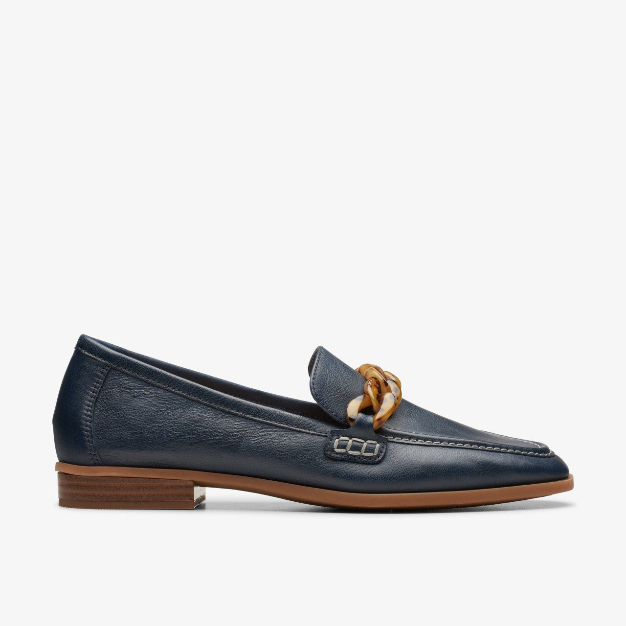 Sarafyna Iris Loafer Navy Leather | Clarks Discount