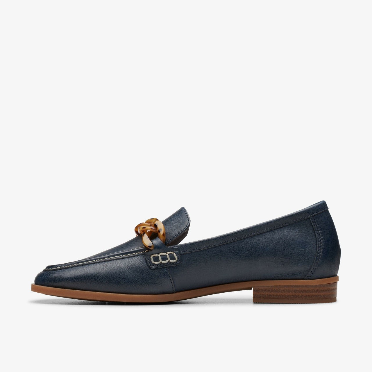 Sarafyna Iris Loafer Navy Leather | Clarks Discount