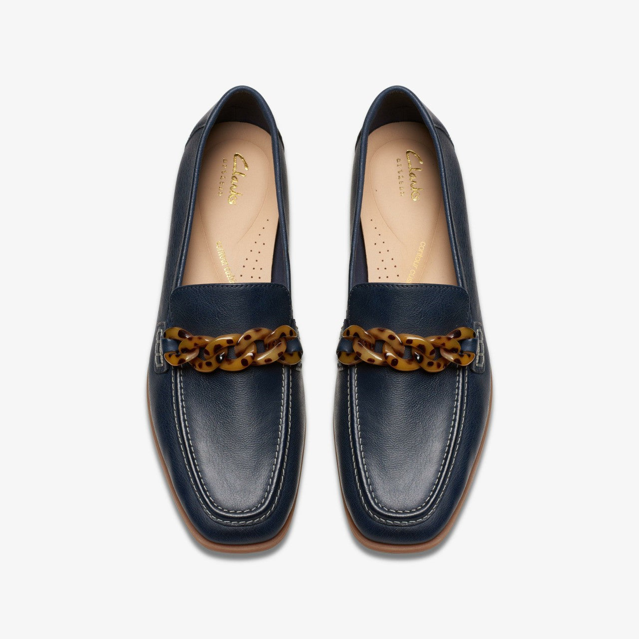 Sarafyna Iris Loafer Navy Leather | Clarks Discount