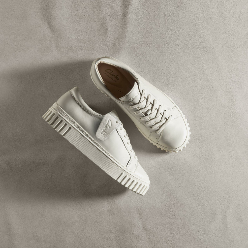 Mayhill Walk Off White Leather | Clarks Onsale