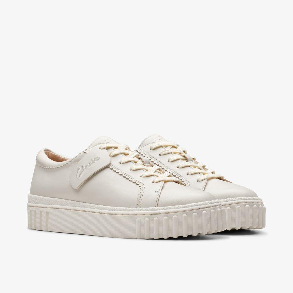 Mayhill Walk Off White Leather | Clarks Onsale