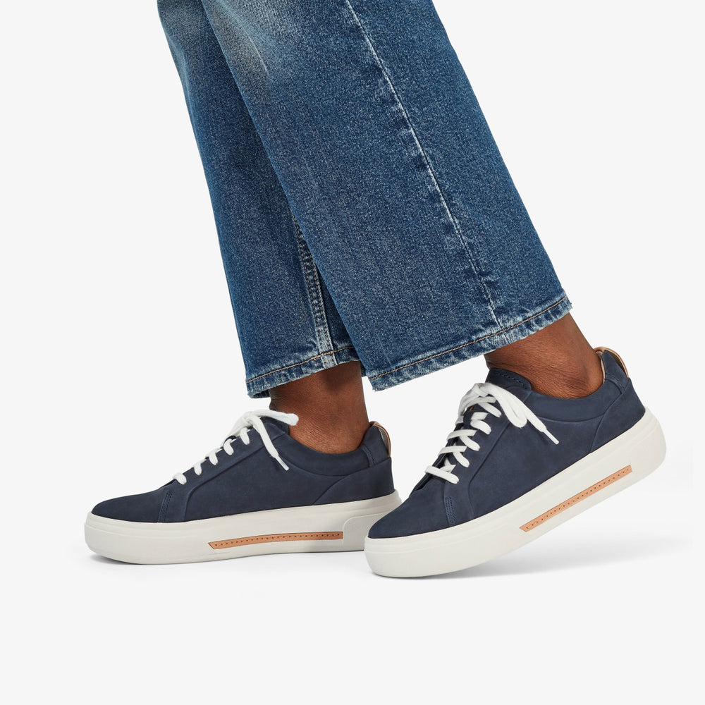 Hollyhock Walk Navy Nubuck | Clarks Discount
