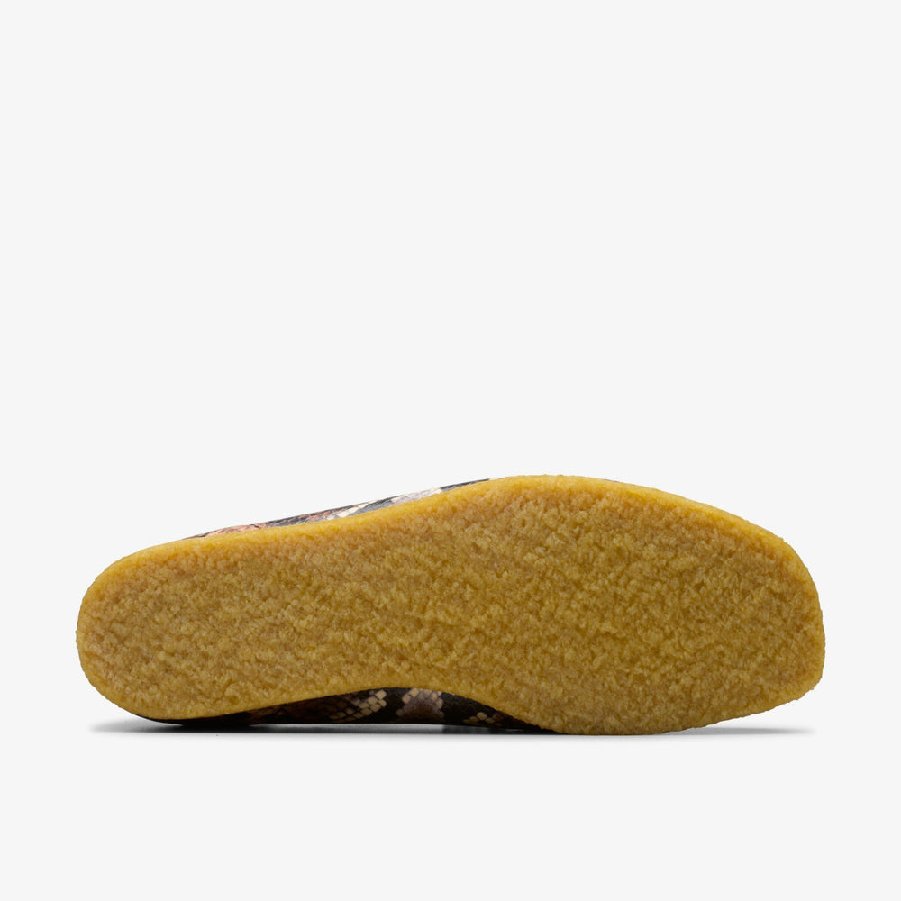 Wallabee Brown Snake Print | Clarks Onsale