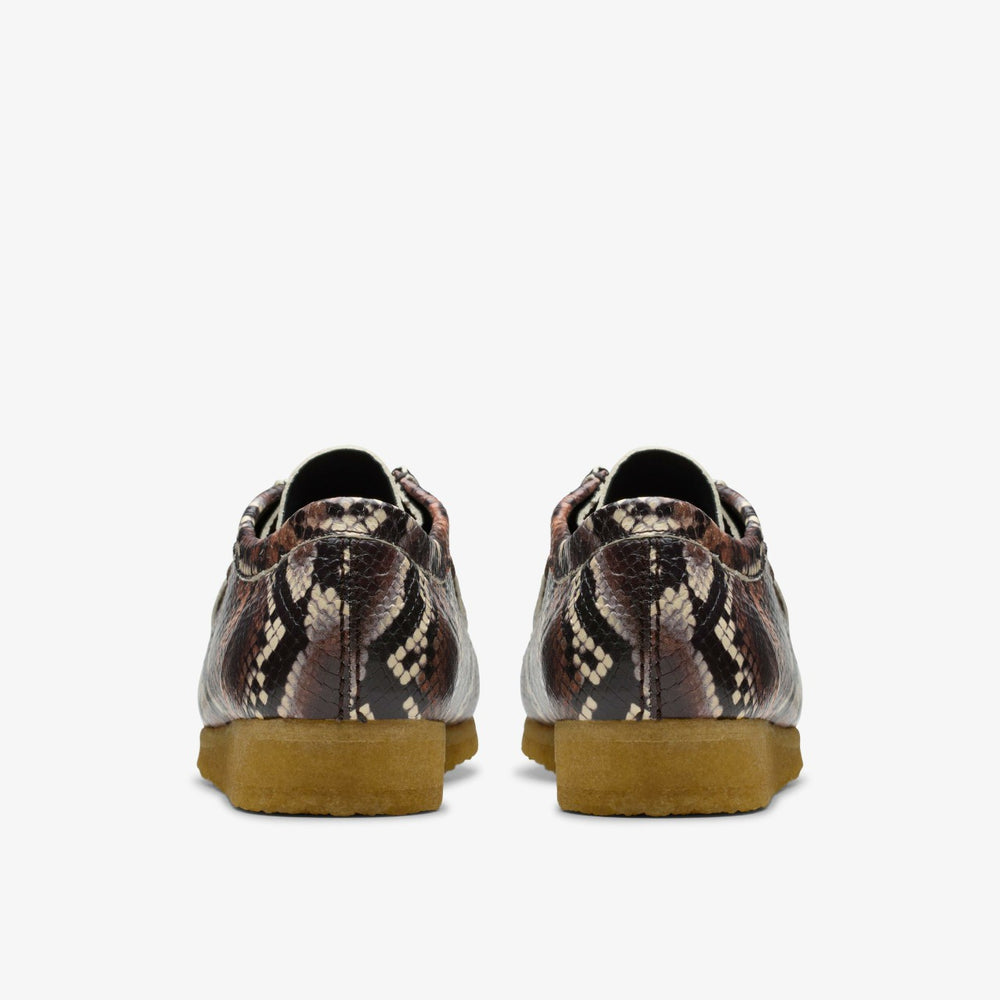 Wallabee Brown Snake Print | Clarks Onsale