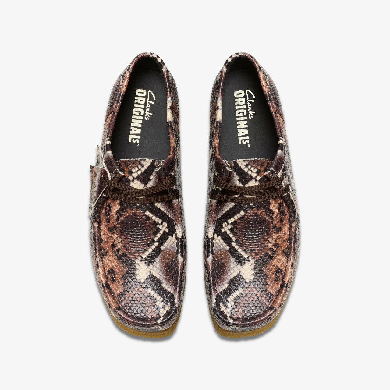 Wallabee Brown Snake Print | Clarks Onsale