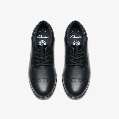 Finja Brogue Older Black Leather | Clarks US