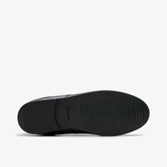 Finja Brogue Youth Black Leather | Clarks Discount