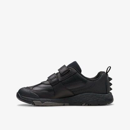 Steggy 2 Pace Kid Black Leather | Clarks