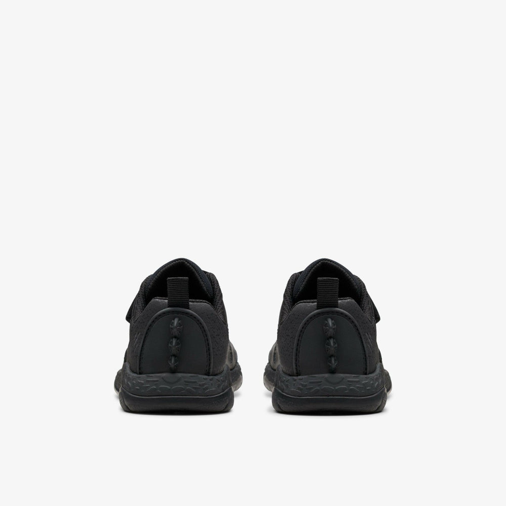 Steggy 2 Pace Kid Black Leather | Clarks