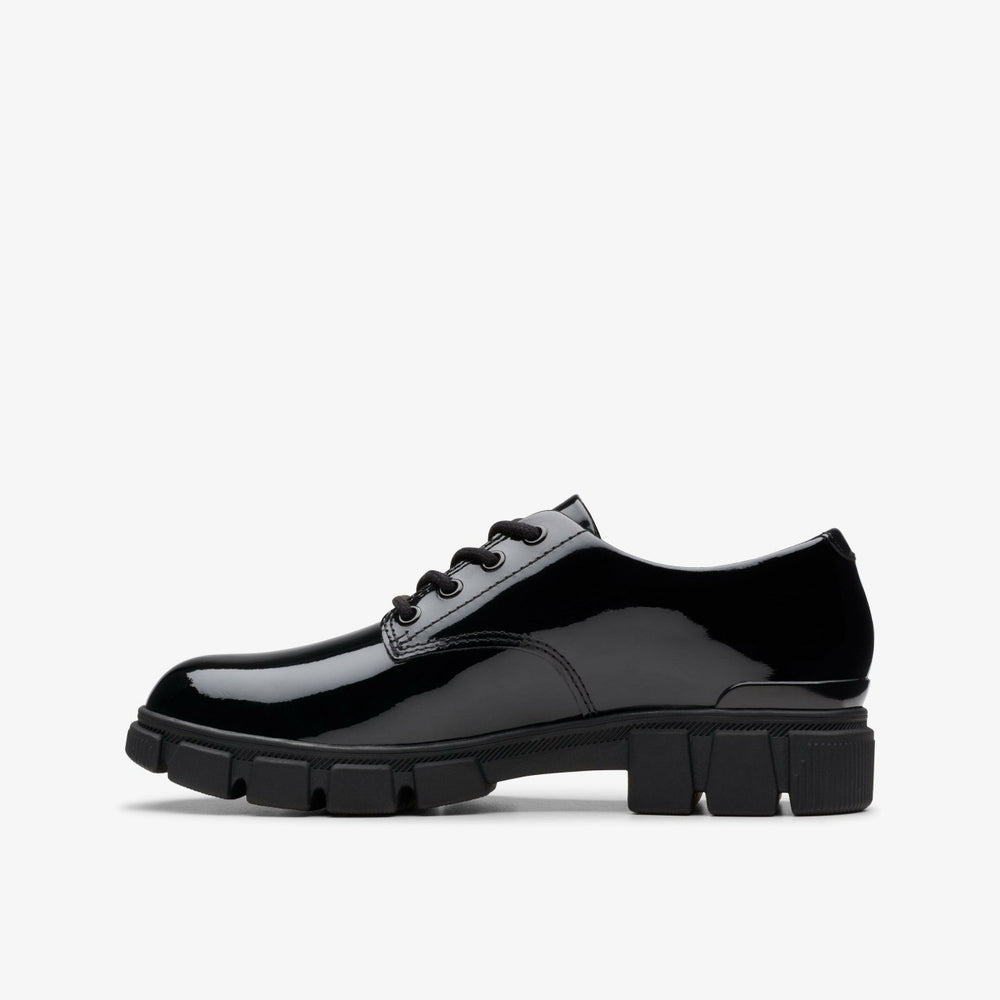 Evyn Lace Kid Black Patent | Clarks US