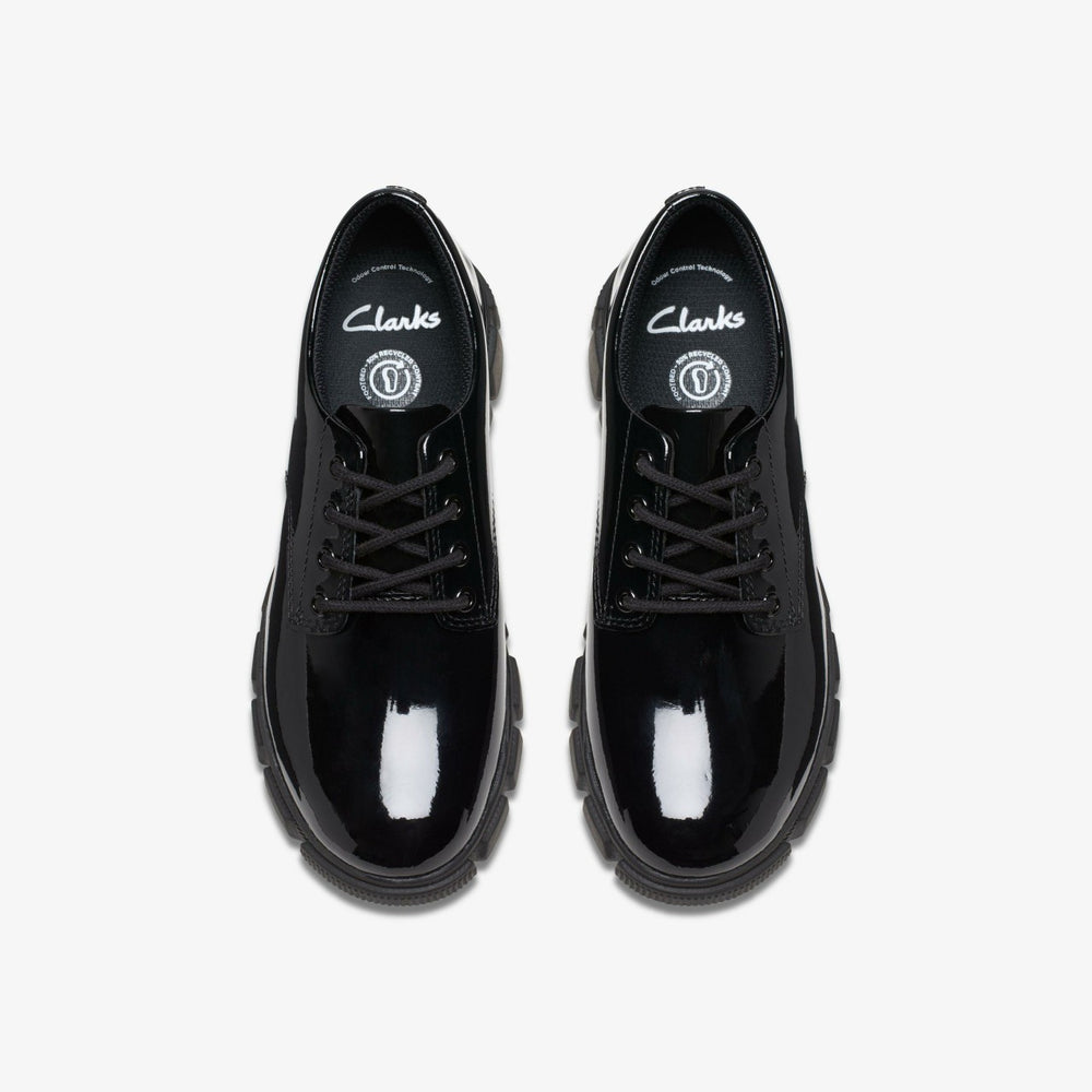 Evyn Lace Kid Black Patent | Clarks US