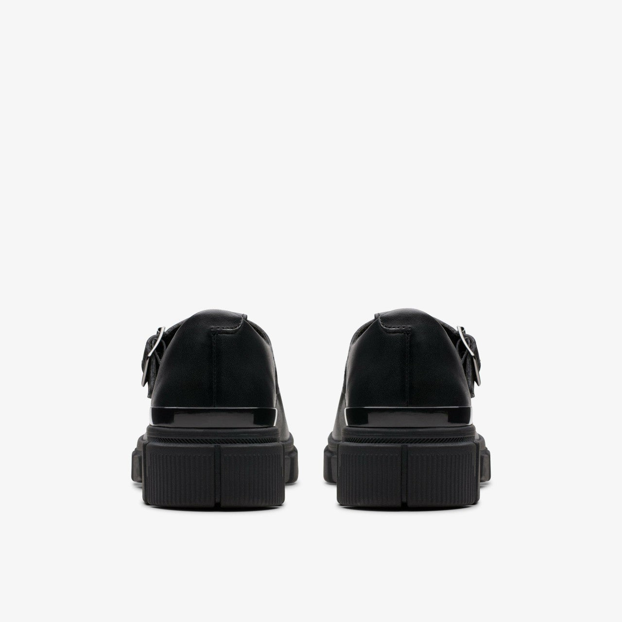 Evyn Bar Youth Black Leather | Clarks Discount