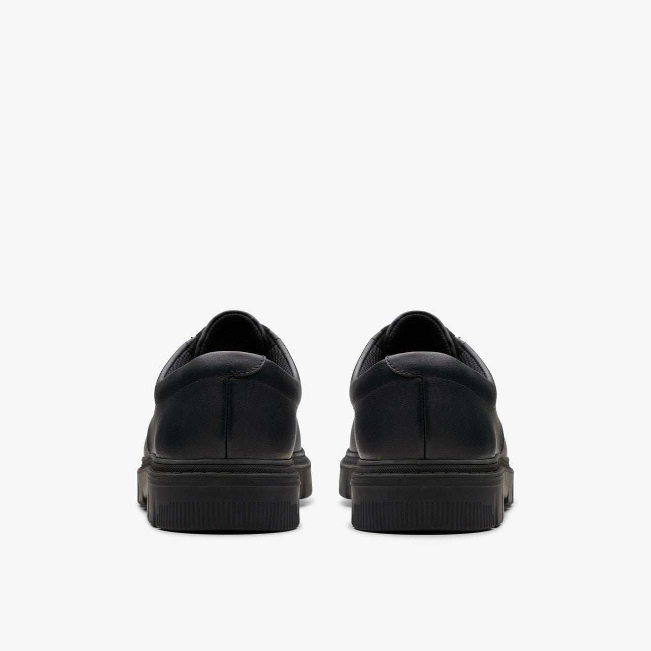 Lorcam Loop Youth Black Leather | Clarks Discount