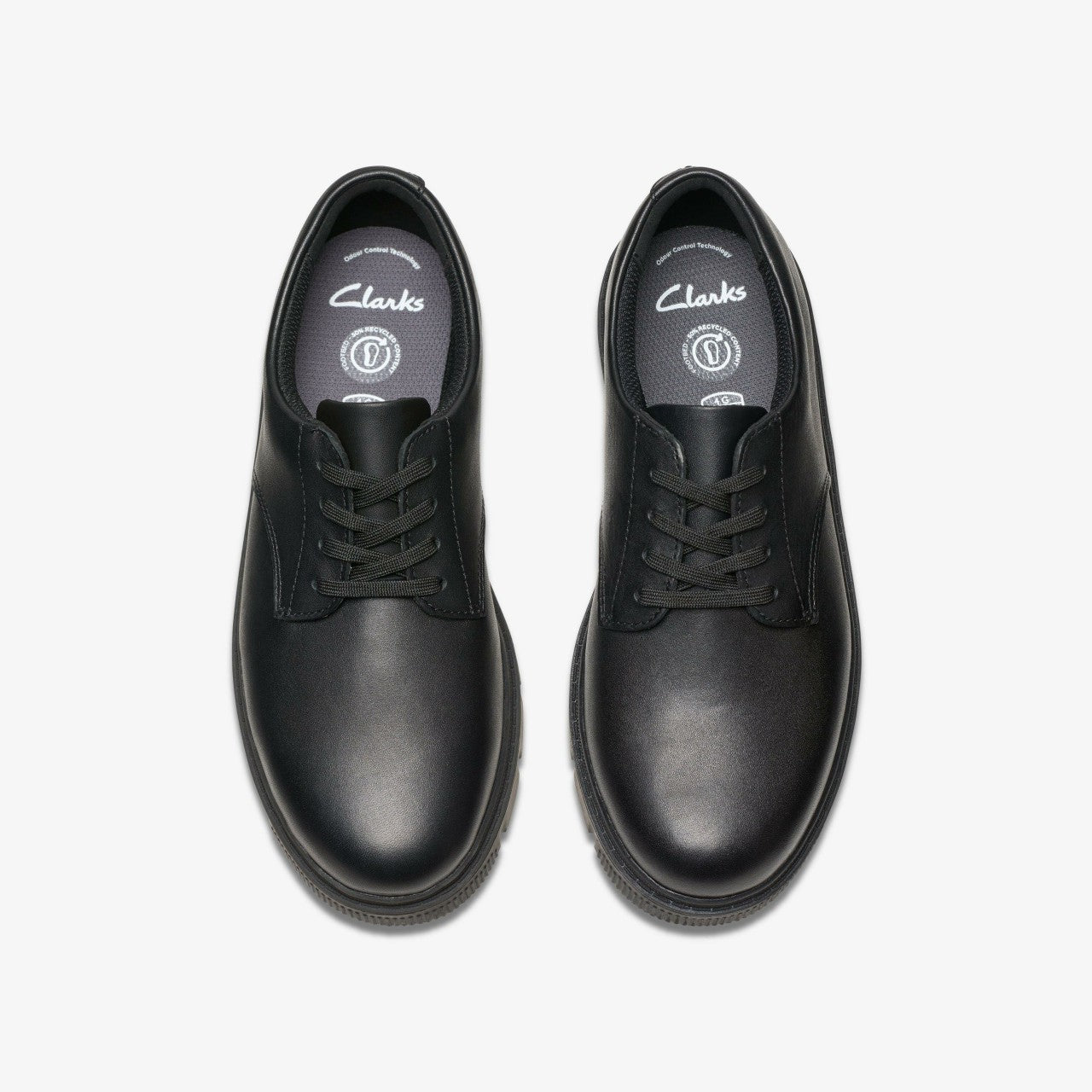 Lorcam Loop Youth Black Leather | Clarks Discount