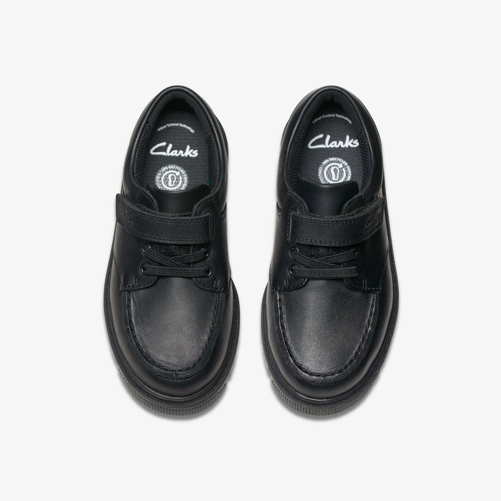 Lorcam Edge Kid Black Leather | Clarks Sale