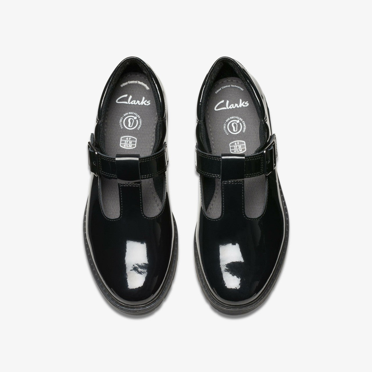 Loxham Bar Youth Black Patent | Clarks US