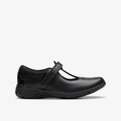 Relda Gem Kid Black Leather | Clarks For Sale