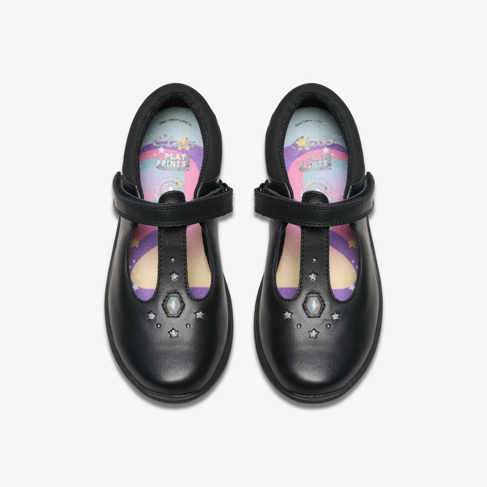Relda Gem Kid Black Leather | Clarks For Sale